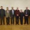 Die neue kommissarische Leitung der Kolpingsfamilie Lohr: Von links: Diözesanpräses Jens Johanni, Gerhard Müller (Spielmannszug), Christoph Franz und Werner Muthig, der ausscheidende Vorsitzende Helmuth Rößlein, Ingbert Wack, der kommissarisch die Geschäfte des Vorsitzenden übernimmt, Maria Dörringer (Frauengruppe), Präses Sven Johannsen, Wolfgang Graf (Faschingsgruppe) und Bruno Wschenbach (Schriftführer.