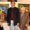 Im Alten Rathaus wurde jetzt die Ausstellung des Stadtmuseums über den Lehrer, Dirigenten und Maler Robert Anton Schmitt eröffnet. Im Bild (von links) Museumsleiter Bertram Schulz, Wolfgang Felix Schmitt und sein Vater Robert Maria Schmitt, Enkel und Sohn des Malers, sowie Bürgermeister Thorsten Wozniak.
