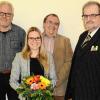 Christina Saal ist die zukünftige Kämmerin in der Verwaltungsgemeinschaft Heustreu. Kämmerer Helmut Späther, Bürgermeister Ansgar Zimmer und VG-Leiter Josef Krause (von links) wünschten viel Glück für die kommenden Aufgaben.