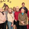 Ehrung langjähriger Mitglieder: Von links Lars Schulz, Astrid Schulz, Martin Kukoll, Gerlinde Seuffert, Marion Kresser, Hans-Joachim Seuffert, Erich Wenzel, Michael Garbe, Stefan Halfpap.
