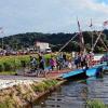 Bayernweit einzigartig: Beim Fährenfestival rund um die Mainschleife werden die schwimmenden Brücken in Fahr (Foto), Obereisenheim und Wipfeld gefeiert.IRENE KONRAD