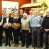 Traditionell ehrt der TV Jahn bei der Jahreshauptversammlung langjährige Mitglieder: (von links) Vorsitzender Rainer Zink, Tiberi Vikuk (40 Jahre), Klaus Berger (40 Jahre), Lars Lang (25 Jahre), Erika Nitsch (40 Jahre), Anton Doll (40 Jahre), Manuela Seuffert (40 Jahre), Fabian Sporer (25 Jahre), Hermann Schenk (25 Jahre), erster Schatzmeister Dirk Jauchstetter (25 Jahre), Karl-Heinz Gerstenmayer (40 Jahre), zweiter Schatzmeister Manfred Ullmer, Axel Dähn (40 Jahre), Manfred Weichsel (40 Jahre) und zweiter Vorsitzender Michael Böhme.