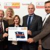 Genossen den Abend in Bad Kötzting: (von links) BLSV-Kreisvorsitzender Helmut Radler, ROW-Vorsitzende Cornelia Drewitzki, ROW-Trainerin Evelyn Endreß, stellvertretender ROW-Vorsitzender Bernd Fleischmann und ROW-Breitensportverantwortlicher Adrian Grimm.