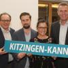 Start von Kitzingen-kanns: Das Foto zeigt von links: Christoph Hagen vom Konversationsmanagement, Arndt Poser vom Atelier zudem, Claudia Biebl vom Stadtmarketingverein und den Kitzinger Oberbürgermeister Siegfried Müller.