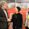 Den Startschuss für die Wanderausstellung „Vom Dunkel ins Licht – Frauen der Reformation im süddeutschen Raum“ gaben am Mittwoch (von links) in Gerolzhofen Pfarrer Reiner Apel, Theologin Andrea König und Initiatorin Brigitte Vogt.