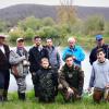 Siegerehrung beim Anangeln des Anglervereins Veitshöchheim an den vereinseigenen Harrbacher Seen (von links): Matthias Marschäuser (2. Vorsitzender), Karl-Heinz Marschhäuser (2. Platz), Jugendwart Patrick Schiefer (3. Platz), Joachim Bund (1. Vorsitzender), Denis Gebhard (3. Platz Jugend), Altbürgermeister Rainer Kinzkofer, Robin Bund (1. Platz Jugend – 880 Gramm), Heino Helmerich (stellvertretend für seinen Vater Maximilian – 1. Platz), Meik Raderschadt (2. Platz Jugend).