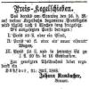 Inserat aus dem „Haßfurter Intelligenzblatt“ 1868: Preis-Kegelschieben. Inserat aus dem „Haßfurter Intelligenzblatt“ 1868: Preis-Kegelschieben.