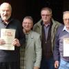 Die Reha-Sportgruppe Gerolzhofen ehrte langjährige Mitglieder. Von links: Jubilar Anton Ott, die stellvertretende Vorsitzende Rosemarie Schneider, Vorstandsmitglied Albrecht Göb und Jubilar Otto Braun.