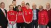 Erfolgreiche Sportlerinnen und Sportler wurden beim Kreistag in Wollbach ausgezeichnet. Von links: Peter Suckfüll (stellvertretender Landrat), Susanne Haßmüller (SC Ostheim), Julian Trabert (TSV Hausen/Rhön), Nadine Richter (SC Ostheim), Tino Haßmüller (SC Ostheim), Anna-Lena Klee (SC Ostheim), Dieter Bach (TSV Mellrichstadt), Ali Louzri (SC Ostheim) und Paul Fella, der Kreisvorsitzende aus Hammelburg.