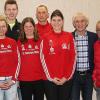 Erfolgreiche Sportlerinnen und Sportler wurden beim Kreistag in Wollbach ausgezeichnet. Von links: Peter Suckfüll (stellvertretender Landrat), Susanne Haßmüller (SC Ostheim), Julian Trabert (TSV Hausen/Rhön), Nadine Richter (SC Ostheim), Tino Haßmüller (SC Ostheim), Anna-Lena Klee (SC Ostheim), Dieter Bach (TSV Mellrichstadt), Ali Louzri (SC Ostheim) und Paul Fella, der Kreisvorsitzende aus Hammelburg.
