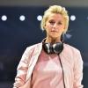 Lena Gercke mit Jogginghose bei einer s.Oliver-Modeschau in Frankfurt.