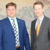Die SKF-Gäste aus Bodenmais wurden auch im Rathaus empfangen. Von links: SKF Betriebsratsvorsitzender Norbert Völkl, Bürgermeister Joachim Haller, Oberbürgermeister Schweinfurt Sebastian Remelé und SKF Finanzchef Thomas Burkhardt.