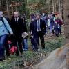 Die Symbolfigur von „Eberhard“ begleitet den Besucher auf dem Weg.