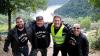 Bei so einem Ausblick gibt es nur strahlende Gesichter: Harley-Friends-Sprecher Peter Fuchs (Zweiter von links) mit seinen „Bodyguards“.