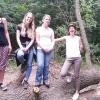 Das Team des Naturkindergartens: Julia Greifelt, Johanna Leimbach, Hanna Merz und Claudia Seuffert-Fambach (von links) werden die Kinder betreuen.