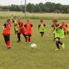Auf Nachwuchsförderung wird bei der SG Riedbach viel Wert gelegt und so spielten die Kinder der U7 und U9 im Mix gegeneinander. Ob am Ende orange oder gelb gewann, war den Kindern nicht wichtig, aber über ein Eis freuten sie sich alle.