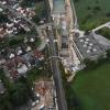 An der Baustelle des Bahntunnels Rastatt haben sich Bahngleise abgesenkt. Zur Stabilisierung der Gleise an der Rheintalbahn wird der Rastatter Tunnel auf 50 Meter mit Beton befüllt.