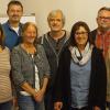 Die Vorstandschaft des neu gegründete Vereins Interkultureller Garten Schweinfurt: (von links: Nuray Bico (Kassenwartin), Jürgen Royek (zweiter Vorsitzender),Claudia Langhammer (Schriftführerin),Robert Langhammer (Beisitzer), Vorsitzende Ayfer Rethschulte, Roland und Angela Merz (Beisitzer).