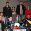 Der AMC Kitzingen ehrte seine erfolgreichen Motorsportler mit (oben von links) Christian Dümler, Martin Schug, Norbert Handa, Norman Struckmann und Jürgen Schuster sowie (unten von links) Kevin Friemelt, Marcel Rüttinger, Christian Kahl,  Louisa Rüttinger, Marco Müller, Julian Friemelt, Klaus Hoffmann und Meo Winter.