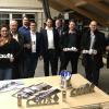 CSU-Besuch bei der Firma Münch (vorne von links): Manuela Strotmann-Engel, Florian Burkard, Isabel Frohnapfel, Rüdiger Czimbaras, Geschäftsführer Markus Petershofen, Prokurist Sebastian Keupp, Geschäftsführer Stephan Petershofen, Geschäftsführer Gunther Petershofen, Björn Reinhard, Fraktionsvorsitzender Michael Hombach, Stadt- und Kreisrat Manfred Goldkuhle sowie Stadtrat Mathias Rudolph.  