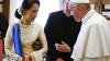 Papst Franziskus hatte im Mai die Friedensnobelpreisträgerin aus Myanmar, Aung San Suu Kyi, empfangen.