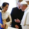 Papst Franziskus hatte im Mai die Friedensnobelpreisträgerin aus Myanmar, Aung San Suu Kyi, empfangen.