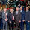 Von links: Matthias Dingfelder (Akademie), Frank Weth (stv. Geschäftsführer Handwerkskammer), HWK-Präsident Walter Heußlein, Obermeister Frank Geyer, Andreas Loewel (Vertriebsdirektor AGCO-Fendt), Bertram Muth (Prüfungsausschuss), Thomas Heß.