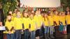 Der Grundschulchor der Nikolaus-Fey-Schle in Wiesentheid trug mit dem Lied "We are the World" zum Neujahrsempfang von Schulen und Gemeinde in Wiesentheid bei.