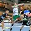 Niederlage vor fast leeren Rängen: Lukas Boehm (am Ball) und die Rimparer Wölfe unterlagen bei den Rhein Vikings.
