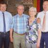 Den 65. Hochzeitstag, die Eiserne Hochzeit, feierten am Mittwoch in Ebelsbach Heinz und Frieda Weiner. Dazu gratulierten stellvertretender Landrat Michael Ziegler (rechts) und Bürgermeister Walter Ziegler.