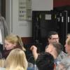 Aufmerksam lauschten rund achtzig Besucher im TSV-Sportheim den Ausführungen von Bürgermeisterin Birgit Börger (links).