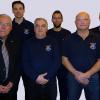 Bei der Jahresversammlung der Feuerwehr Oberdürrbach im Bild von links: Sicherheitsreferent Wolfgang Kleiner, Kommandant Thomas Franzke, Vorsitzender Sebastian Ott, stellvertretender Kommandant Michael Mahlein, stellvertretender Vorsitzender Berthold Haupt, Leitender Branddirektor Harald Rehmann.