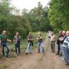 Waldbegang der Gemeinde Burgpreppach: Ausführlich gaben die Revierförster Wolfgang Meiners und Forstoberrat Jürgen Hahn Auskunft über die derzeitige Situation in der Waldbewirtschaftung.