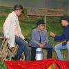 Ramon Issing, Laurenz König und Maxi Walter vom Kindertheater Erbshausen-Sulzwiesen im Stück "Am Milchhäusle". Foto: Irene Konrad