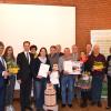 Preisverleihung beim Kreisverband für Gartenbau und Landespflege (von links): Vorsitzender Frank Bauer, Kreisbäuerin Jutta Göpfert, Landrat Florian Töpper, Bürgermeisterin Edeltraud Baumgartl, Monika Böhm-Weniger (Altenmünster), Michael Schmitt (Mühlhausen), Hans-Jürgen Weisenberger (Maibach), Paul Heuler, Bezirks- und Stadtrat Stefan Funk, Kreisfachberaterin Brigitte Goss, zweiter Vorsitzender Michael Geck, Robert Drescher und Geschäftsführerin Ursula Schmidt.