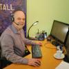 Gunther Ehrhardt bei seiner Arbeit im Heimbüro