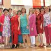 Farbenfrohe Mode handgemacht in Rothenburg präsentierten die Models beim Landfrauentag.