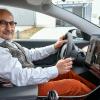 Startklar: Farroch Radjeh am "Steuer". Startklar: Farroch Radjeh am "Steuer".