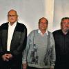 50-jährige Treue: Die Vorstandsmitglieder Wolfgang Menninger (rechts) und Günter Kiese, sowie Aufsichtsratsvorsitzende Christiane Bötsch (beide links) ehrten (weiter von links) Gottlieb Katzenberger, Alfons Hahn, Franz Wilm und Ewald Müller.