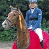 Siegerin der Springprüfung Klasse M: Stefanie Junker aus Erlangen auf Lilly Magic.