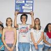 Die Sieger: (von links) Luisa Metz, Gero Karsten, Svenja Grohm, Jule Albert, Louis Katzenberger, Kristina Fibug, Milena Blumrich, Marcel Vogler und Laura Hahn.