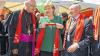 Begegnung auf dem Katholikentag: Erzbischof Robert Zollitsch (links), Kanzlerin Angela Merkel und ZdK-Präsident Alois Glück.