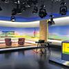 Neu: Das neue Landesschau-Studio des SWR im Funkhaus in Stuttgart. Seit November 2011 laufen die neuen SWR-Studios im Probebetrieb. Am Montag, 14. Mai, soll nun die erste Sendung in den neuen Studios produziert werden.