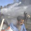 Mit Wasserwerfern und Tränengas geht die Polizei in Algier gegen Demonstranten vor, die gegen Staatschef Abdelaziz Bouteflika protestieren.