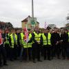 Zu einer Mahnwache hatte die Gewerkschaft Nahrung-Genuss-Gaststätten (NGG) vor dem Südzucker-Standort Ochsenfurt aufgerufen.