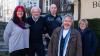 Auf dem Bild von links: Ingrid Kronthaler (Bezirksvorsitzende DVF-Mainfranken), Dr. Ekkehard Römmelt (Vorsitzender Fotokreis Schwanfeld), Harry Bünger (Mühlheim/Main), Lothar Mantel (Nürnberg), Hannelore Schneider (Koblenz).