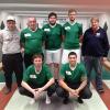 Der erste Kegelmeister der Saison 2018/19 steht fest: Christopher Hümmer, Erwin Schmitt, Daniel Full, Andreas Bruchmann, Herbert Spath (hinten, von links) sowie Matthias Spath und Sebastian Spath (vorne, von links) holten mit dem SKC Stettfeld den Titel.