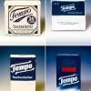 Wie sich die Verpackung der "Tempo"-Taschentücher seit 1929 (links oben) wandelte . . . Wie sich die Verpackung der "Tempo"-Taschentücher seit 1929 (links oben) wandelte . . .