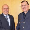 Polizeipräsident Gerhard Kallert (rechts) und der Personalratsvorsitzende Christian Schulz