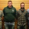 Das Bild zeigt (von links) Manuel Eck, Turniersieger Maximilian Schuck, Julian Kuhn und Turnierleiter und TSV-Vorsitzenden Marco Deppert.